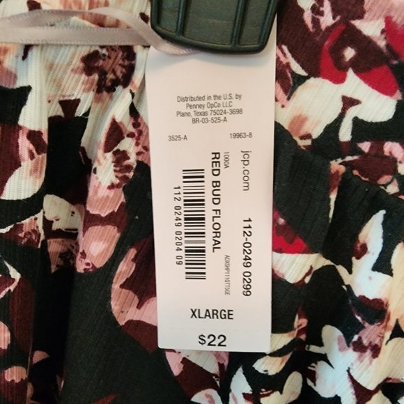 AMBRIELLE WOMENS SLEEPWEAR - FLORAL PATTERN - SIZE XL NWT - Picture 3 of 4